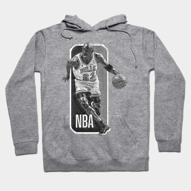 Bulls 23 Michael Jordan Classic Mosaic Hoodie by neogu